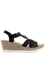 Rieker Svart Sandalett