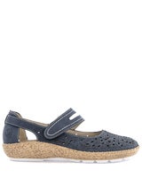 Rieker Blå Ballerina