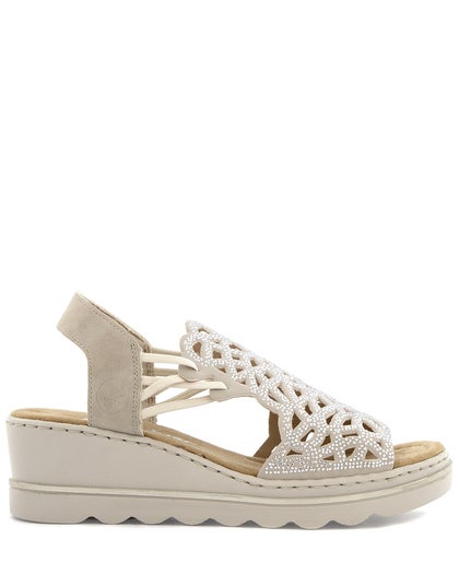 Rieker Beige Sandalett