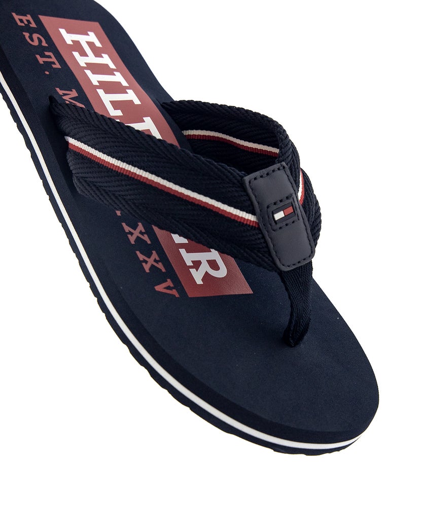 Tommy Hilfiger Navy Flip-Flop