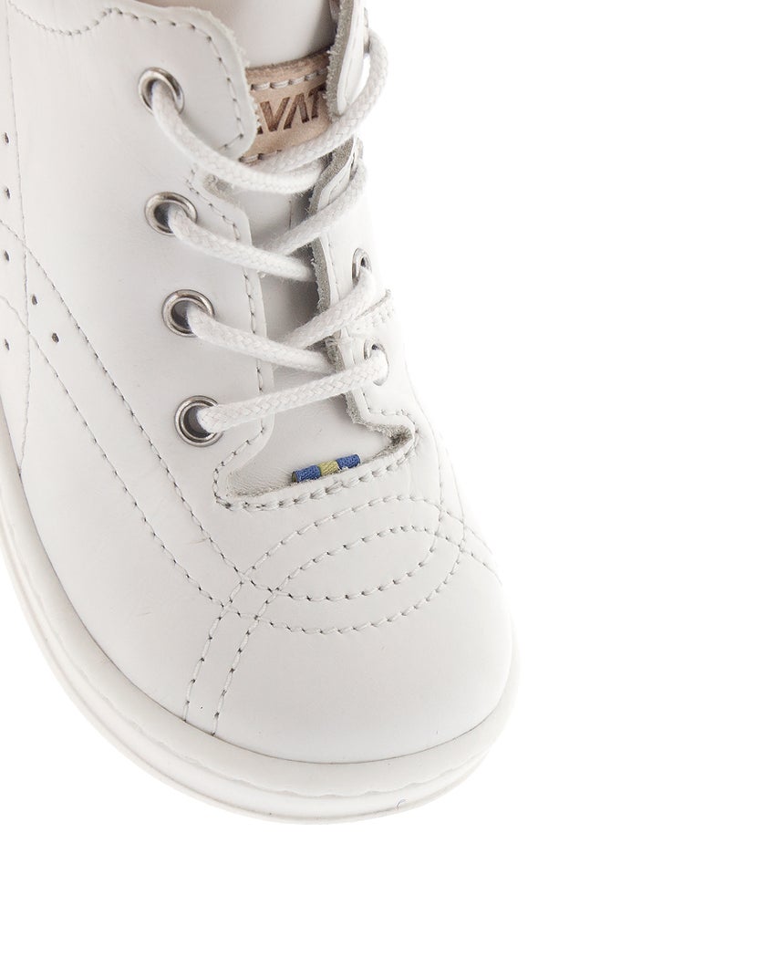 Kavat Vit Lära-Gå Sko