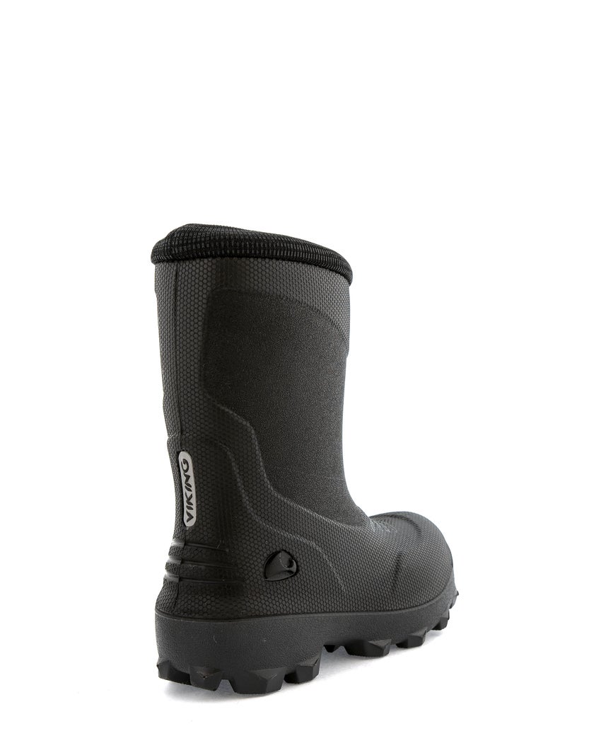 Viking Svart Gummistövel