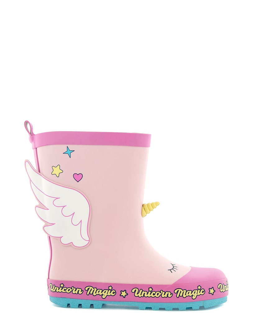 Unicorn Rosa Gummistövel