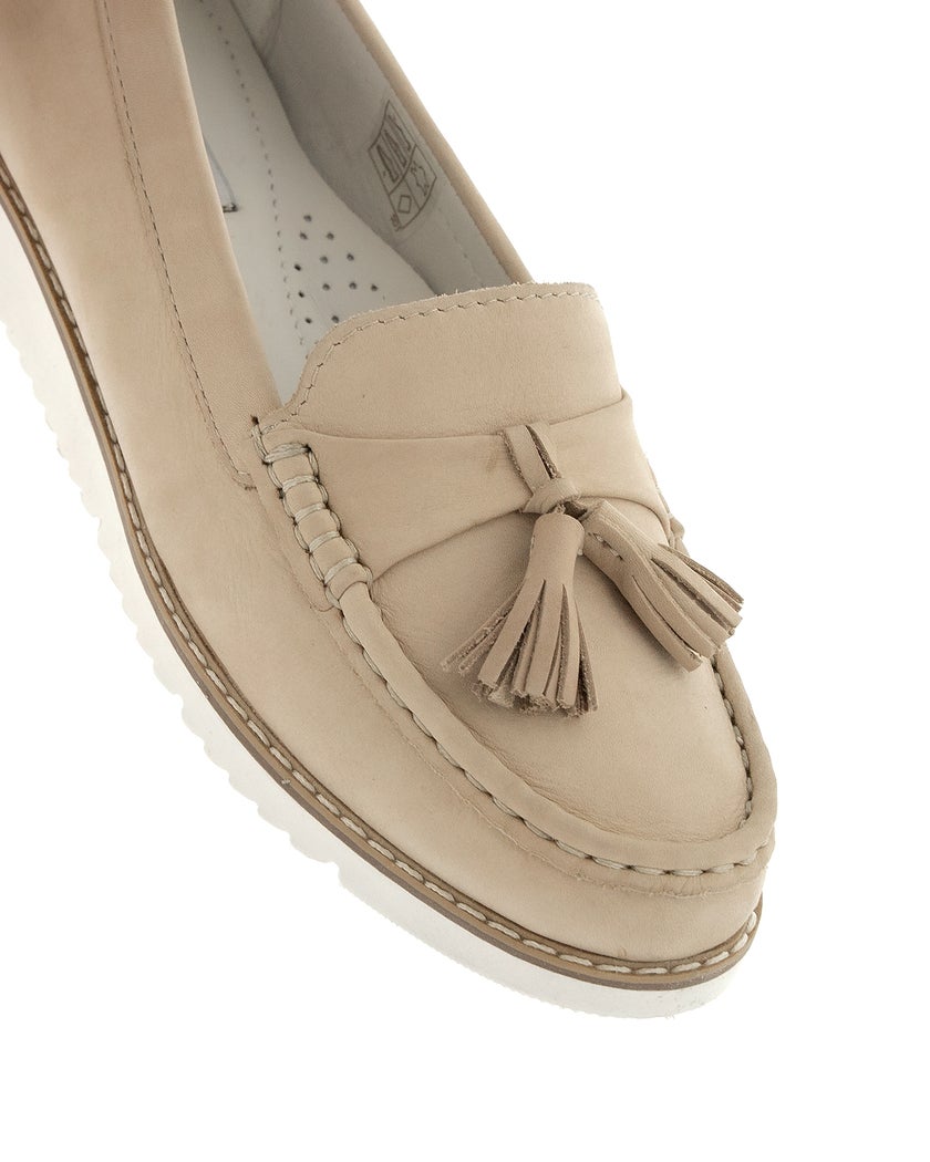 Bellezza Beige Loafers