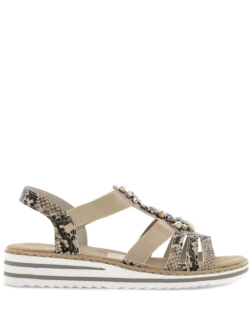 Rieker Beige Sandalett